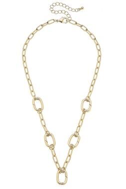 Avery Multi-Charm Necklace Base – 18K Gold Plated